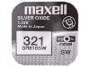 Nenabíjecí knoflíková baterie 321 Maxell Silver Oxide 1ks Blistr