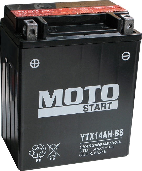 Motobaterie Motostart MS-YTX14AH-BS 12V 12Ah