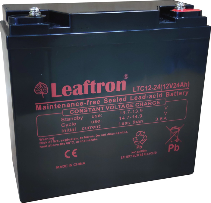Baterie akumulátor Leaftron 12V 24Ah LTC12-24 - cyklický