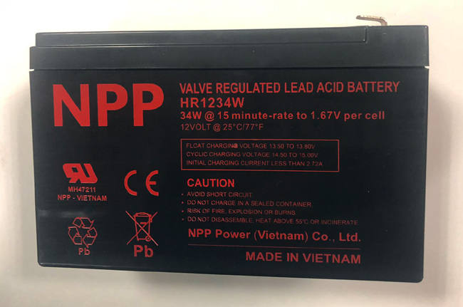 Baterie NPP HR1234W 12V 9Ah HighRate F2