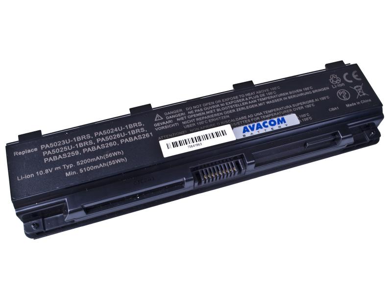 Náhradní baterie Toshiba Satellite L850 Li-Ion 10,8V 5200mAh/56Wh black