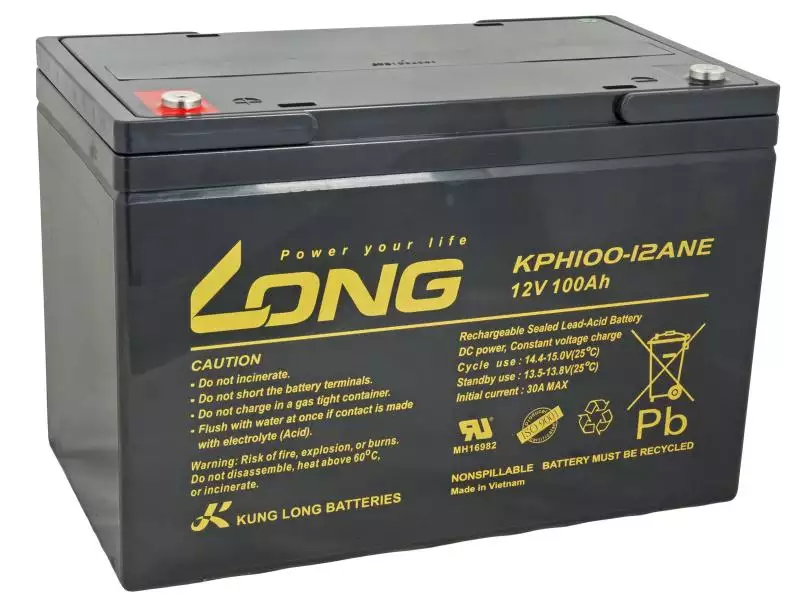 LONG baterie 12V 100Ah M6 DeepCycle (KPH100-12ANE)