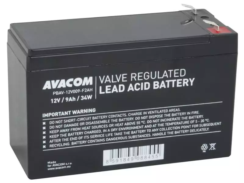 AVACOM baterie 12V 9Ah F2 HighRate (PBAV-12V009-F2AH)