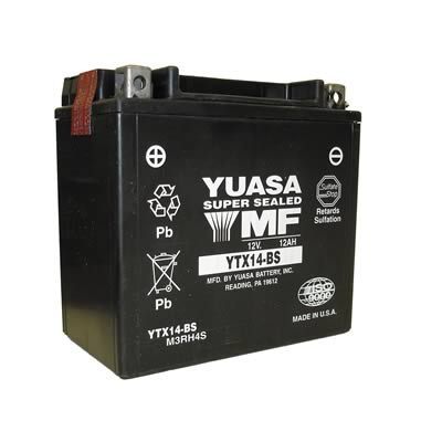 Motobaterie YUASA YTX14-BS 12V 12Ah