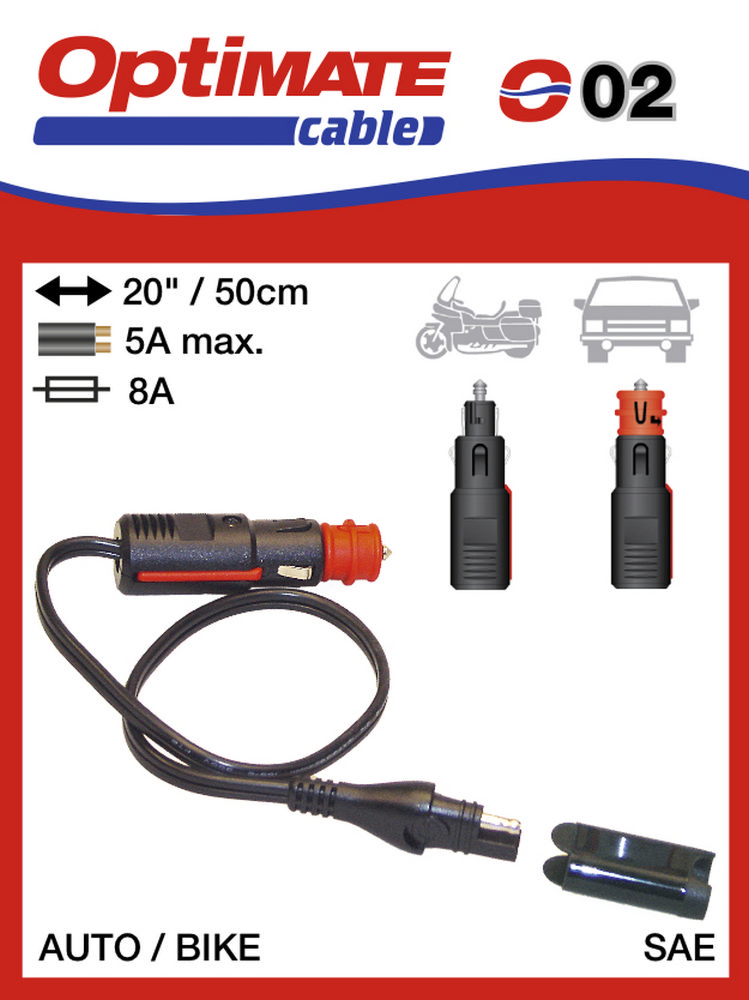 SAE-72 O02 příslušenství k Accumate a Optimate - DIN / zapalovač konektor (samec) 