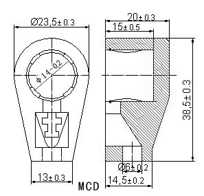 Anodová čepička pro elektronky 813, 805, 811- MCD