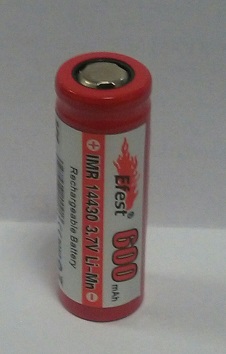 Nabíjecí baterie Li-ion 14430 Efest 600mAh 3,7V IMR14430