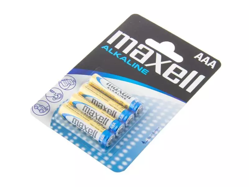 Baterie Maxell Alkaline AAA 4ks; 1,5V R03 4BP