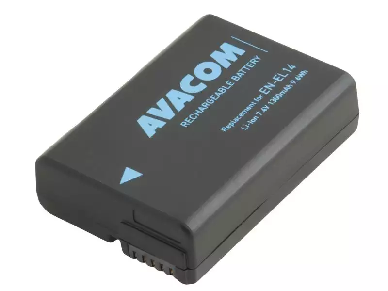 Nikon EN-EL14,  EN-EL14a, EN-EL14e Li-Ion 7.4V 1300mAh 9.6Wh