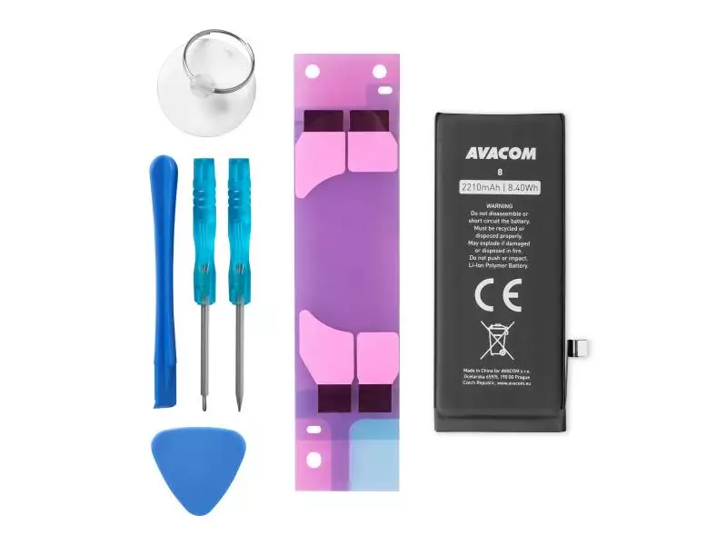 Baterie pro Apple iPhone 8 - vysokokapacitní, Li-Ion 3,82V 2210mAh (náhrada 616-00357)