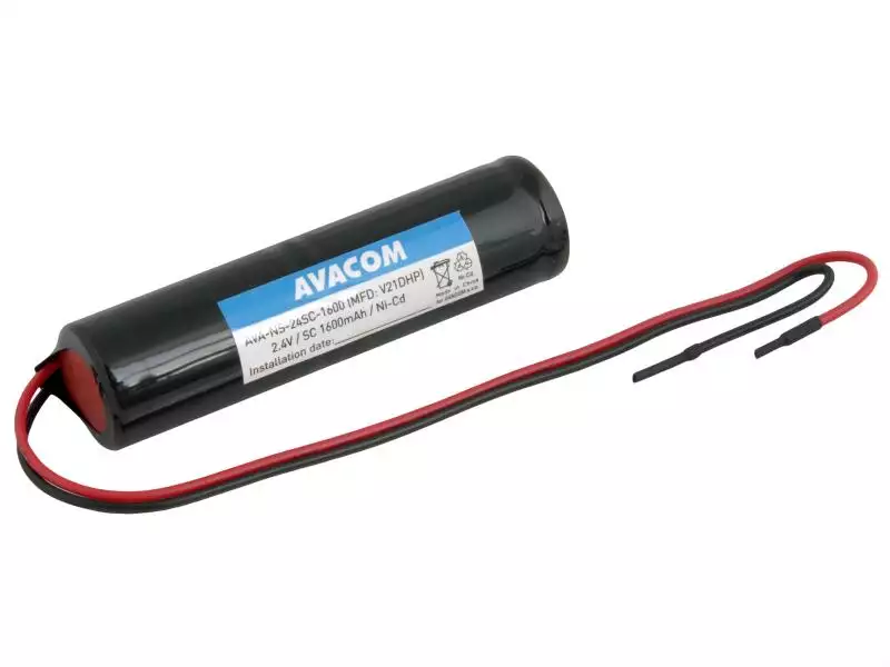 Baterie pro nouzová světla AVACOM  Ni-Cd 2,4V 1600mAh vysokoteplotní