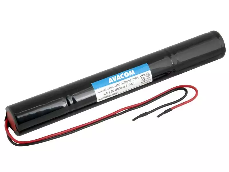 Baterie pro nouzová světla AVACOM Ni-Cd 4,8V 1600mAh vysokoteplotní