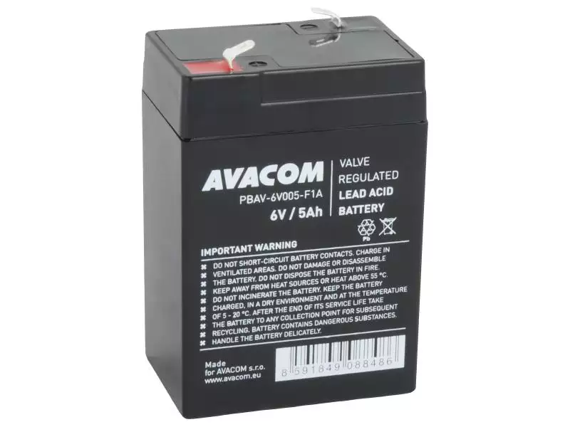 AVACOM baterie 6V 5Ah F1 (PBAV-6V005-F1A)