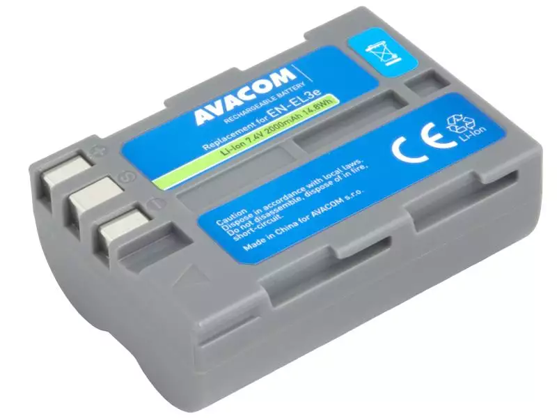 Nikon EN-EL3E  Li-Ion 7.4V 2000mAh 14.8Wh