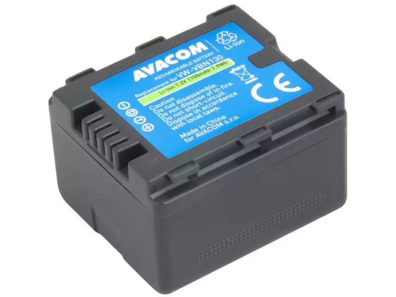 Panasonic VW-VBN130 Li-Ion 7.2V 1100mAh 7.9Wh