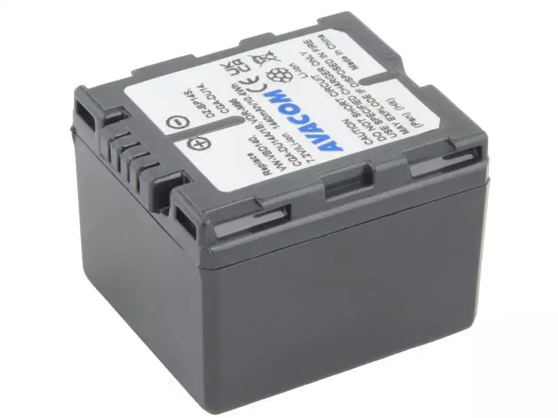 Panasonic CGA-DU14/CGR-DU14/ VW-VBD14 Li-Ion 7.2V 1440mAh 10.4Wh černá