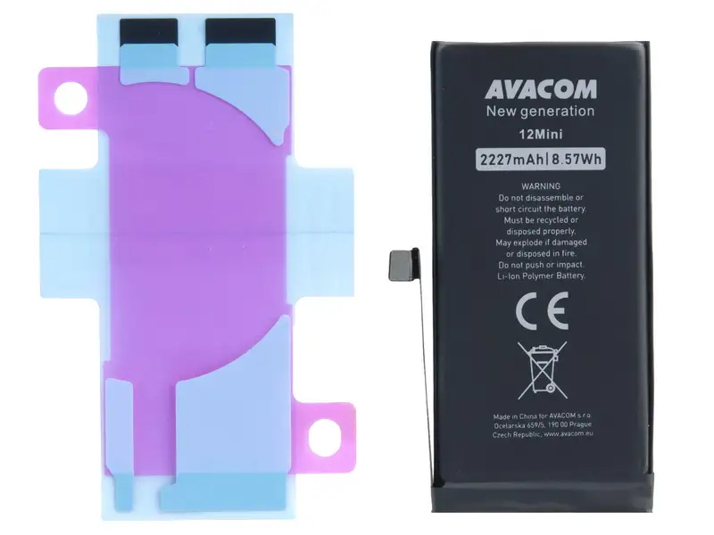 Baterie pro Apple iPhone 12 mini, Li-Ion 3,85V 2227mAh (náhrada A2471)