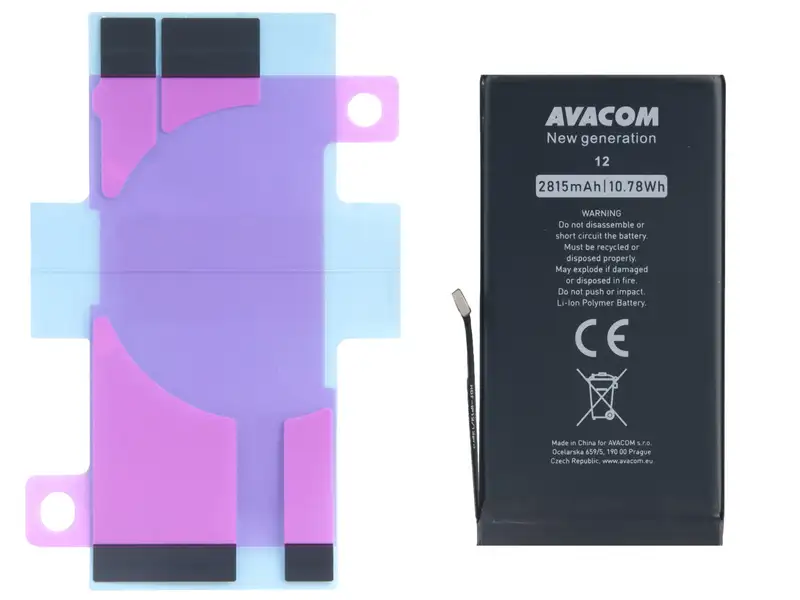 Baterie pro Apple iPhone 12, 12 Pro, Li-Ion 3,83V 2815mAh (náhrada A2479)