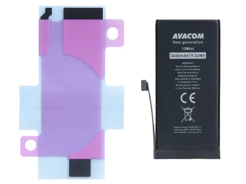 Baterie pro Apple iPhone 13 mini, Li-Ion 3,88V 2406mAh (náhrada A2660)