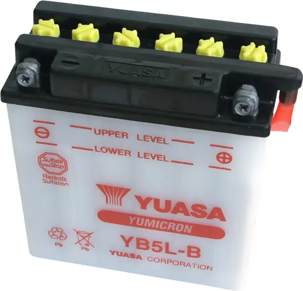 motobaterie YUASA YB5L-B (12V 5Ah) s kyselinou