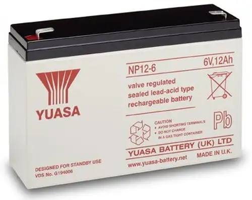 akumulátor Yuasa NP12-6 (6V/12Ah)