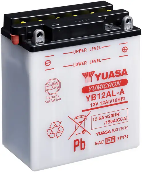 motobaterie YUASA YB12AL-A (12V 12Ah)