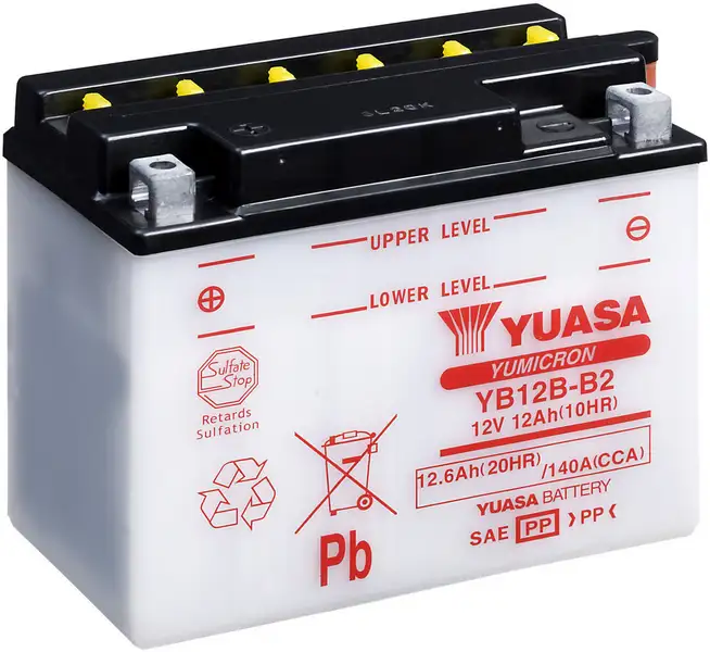 motobaterie YUASA YB12B-B2 (12V 12Ah)