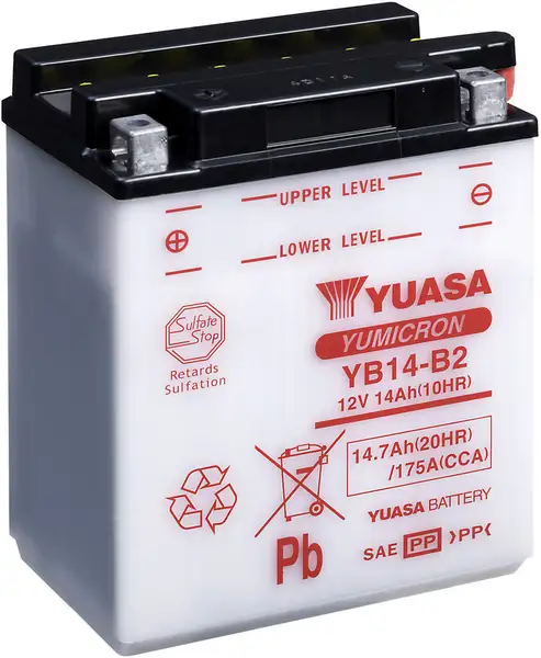 motobaterie YUASA YB14-B2 (12V 14Ah)
