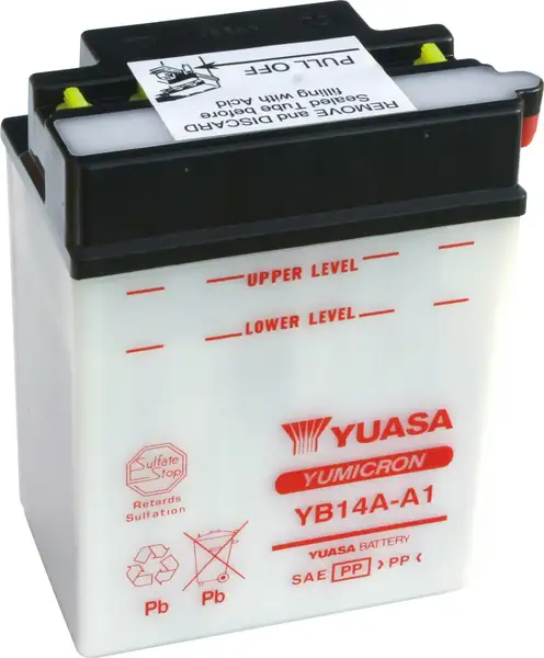 motobaterie YUASA YB14A-A1 (12V 14Ah)