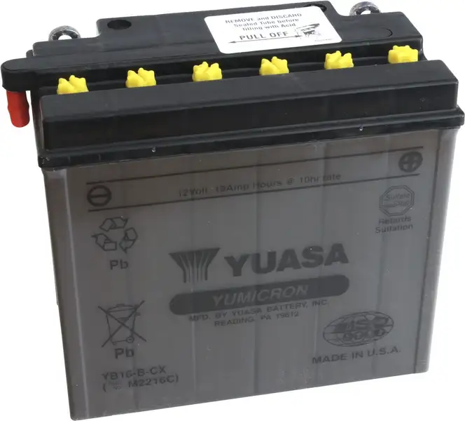 motobaterie YUASA YB16-B-CX (12V 19Ah)