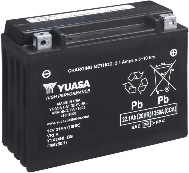 motobaterie YUASA YTX24HL-BS (12V 21Ah)