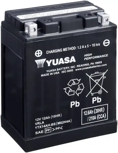motobaterie YUASA YTX14AH-BS (12V 12Ah)