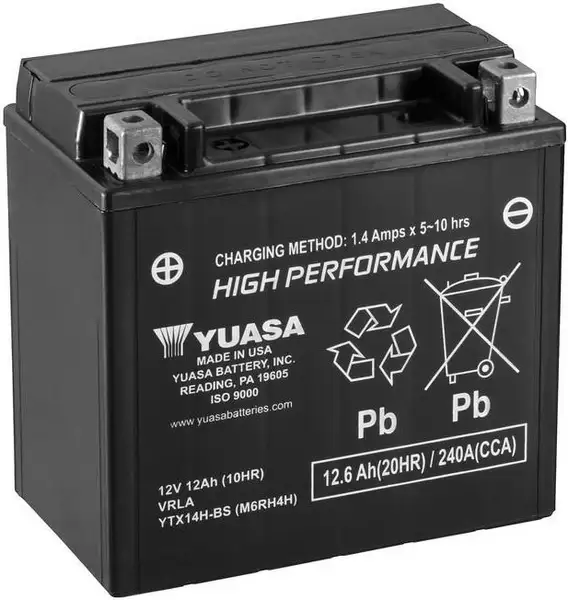motobaterie YUASA YTX14H-BS (12V/12Ah)