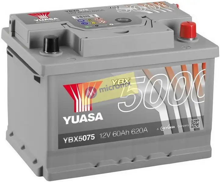 autobaterie YUASA YBX5075 (12V 60Ah)