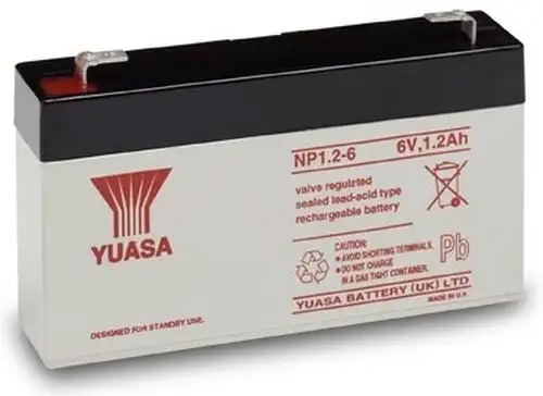 akumulátor Yuasa NP1,2-6 (6V/1,2Ah)