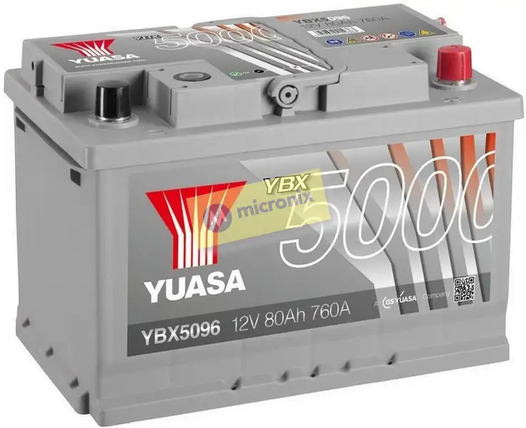 autobaterie YUASA YBX5096 (12V 80Ah)
