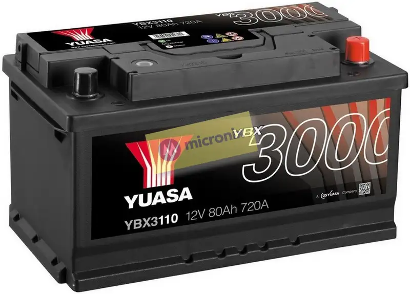 autobaterie YUASA YBX3110 (12V 80Ah)