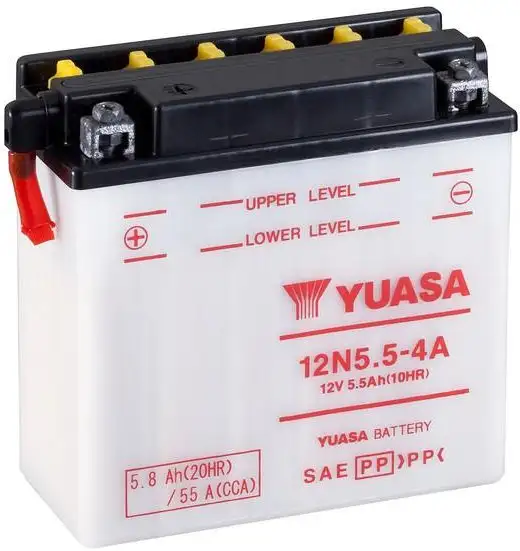motobaterie YUASA 12N5.5-4A (12V 5.5Ah)