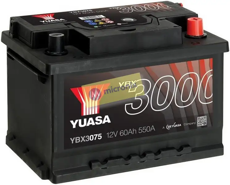 autobaterie YUASA YBX3075 (12V 60Ah)