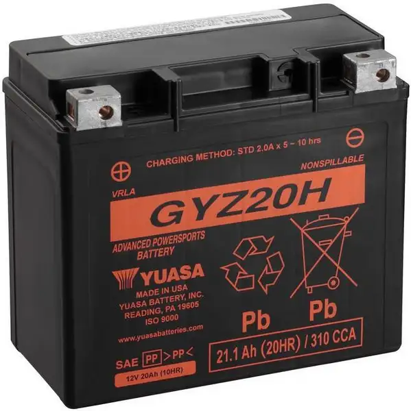 motobaterie YUASA GYZ20H (12V 20Ah)