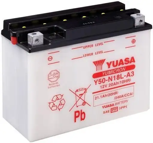 motobaterie YUASA Y50-N18L-A3 (12V 20Ah)