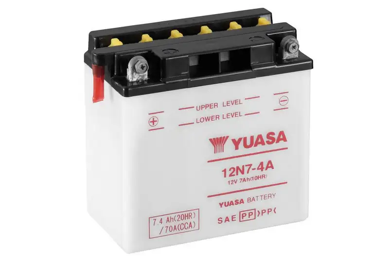 motobaterie YUASA 12N7-4A (12V 7Ah) s kyselinou