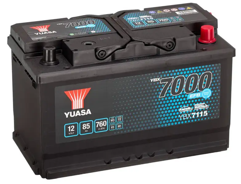 autobaterie YUASA YBX7115 (12V 85Ah) EFB Start Stop