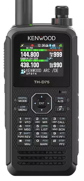 KENWOOD TH-D75E , 144/430MHz,APRS,D-STAR,GPS,Bluetooth,USB-C
